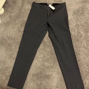 Banana Republic Men's Navy Micro-Pattern Dress Pants